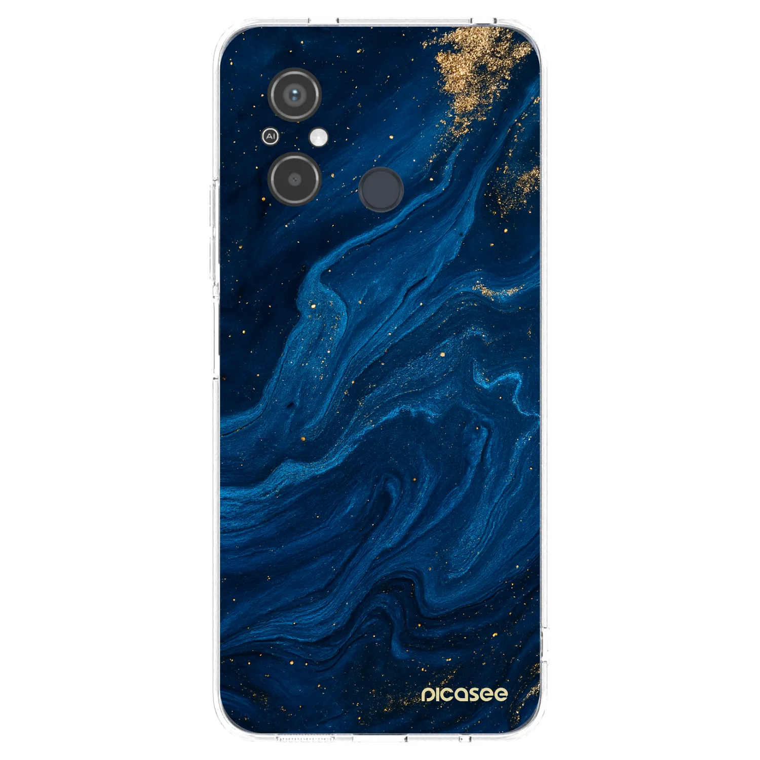 Picasee silikónový prehľadný obal pre Xiaomi Redmi 12C - Blue