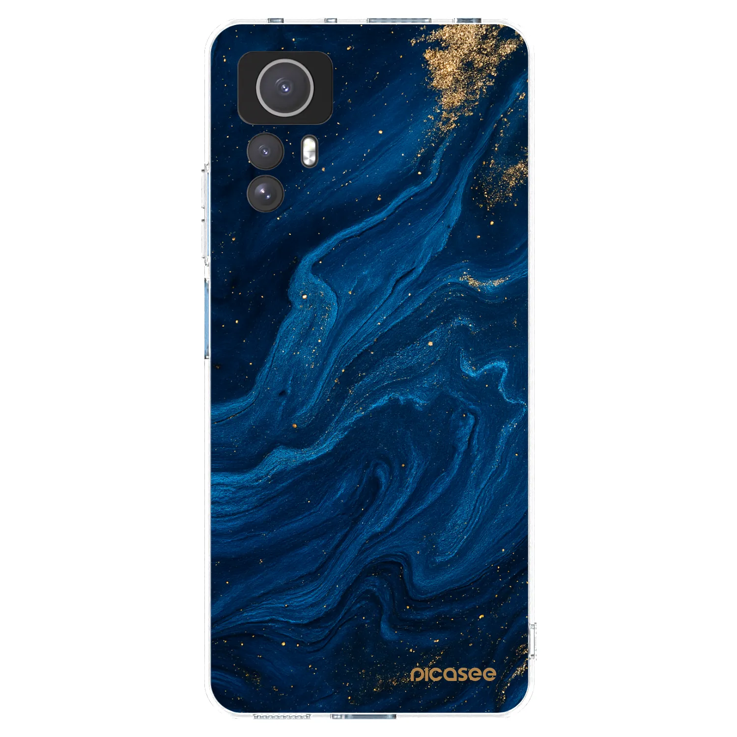 Picasee silikónový prehľadný obal pre Xiaomi Redmi Note 12S - Blue