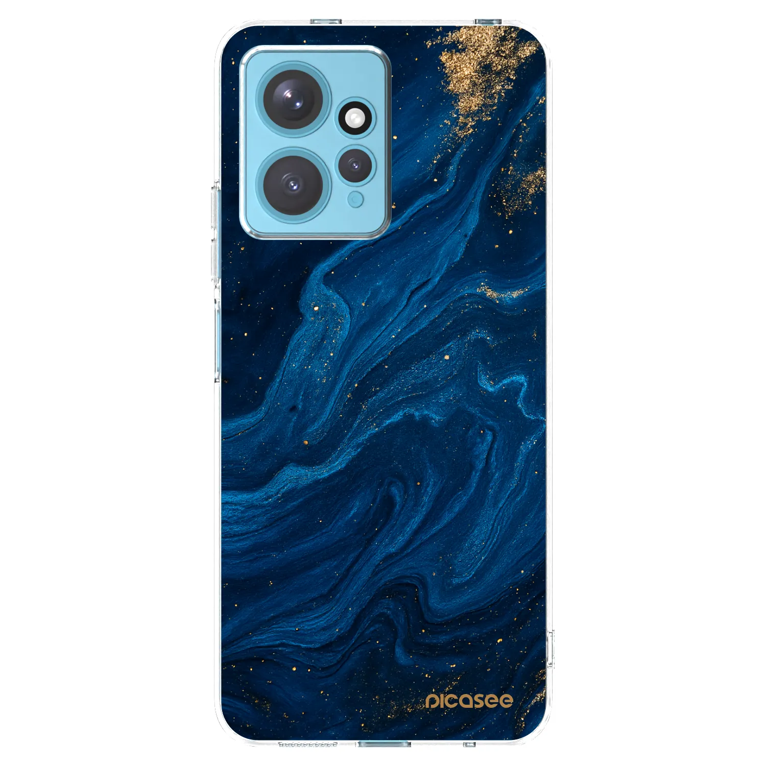 Picasee silikónový prehľadný obal pre Xiaomi Redmi Note 12 4G - Blue