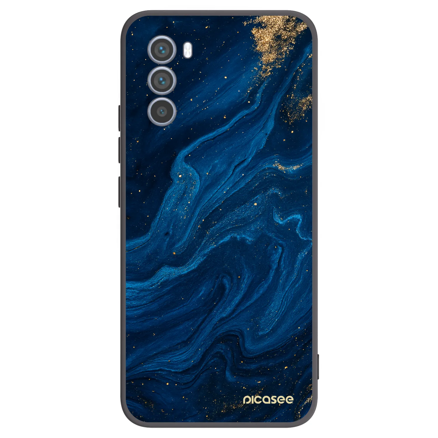 Picasee silikónový čierny obal pre Motorola Moto G62 - Blue