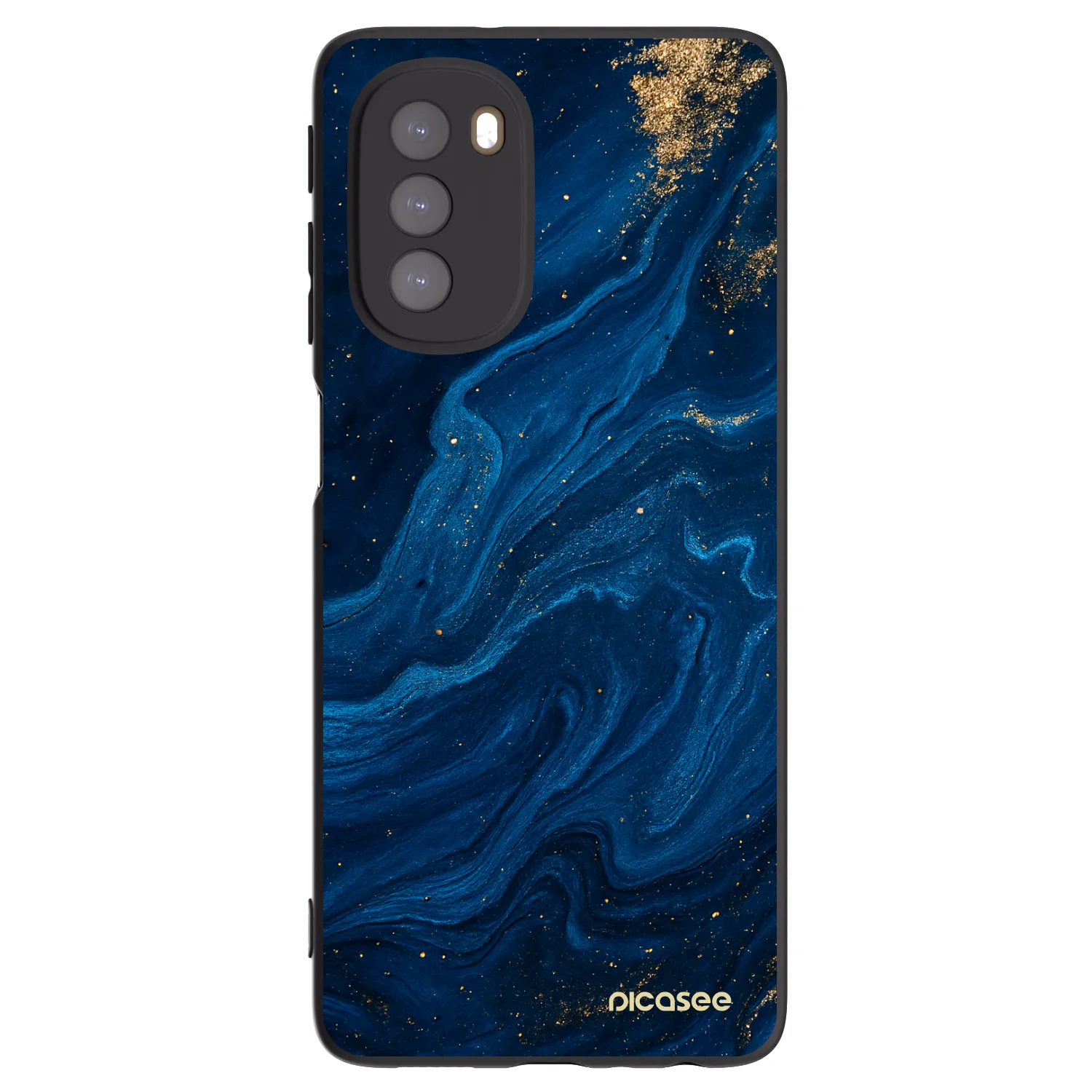 Picasee silikónový čierny obal pre Motorola Moto G51 - Blue