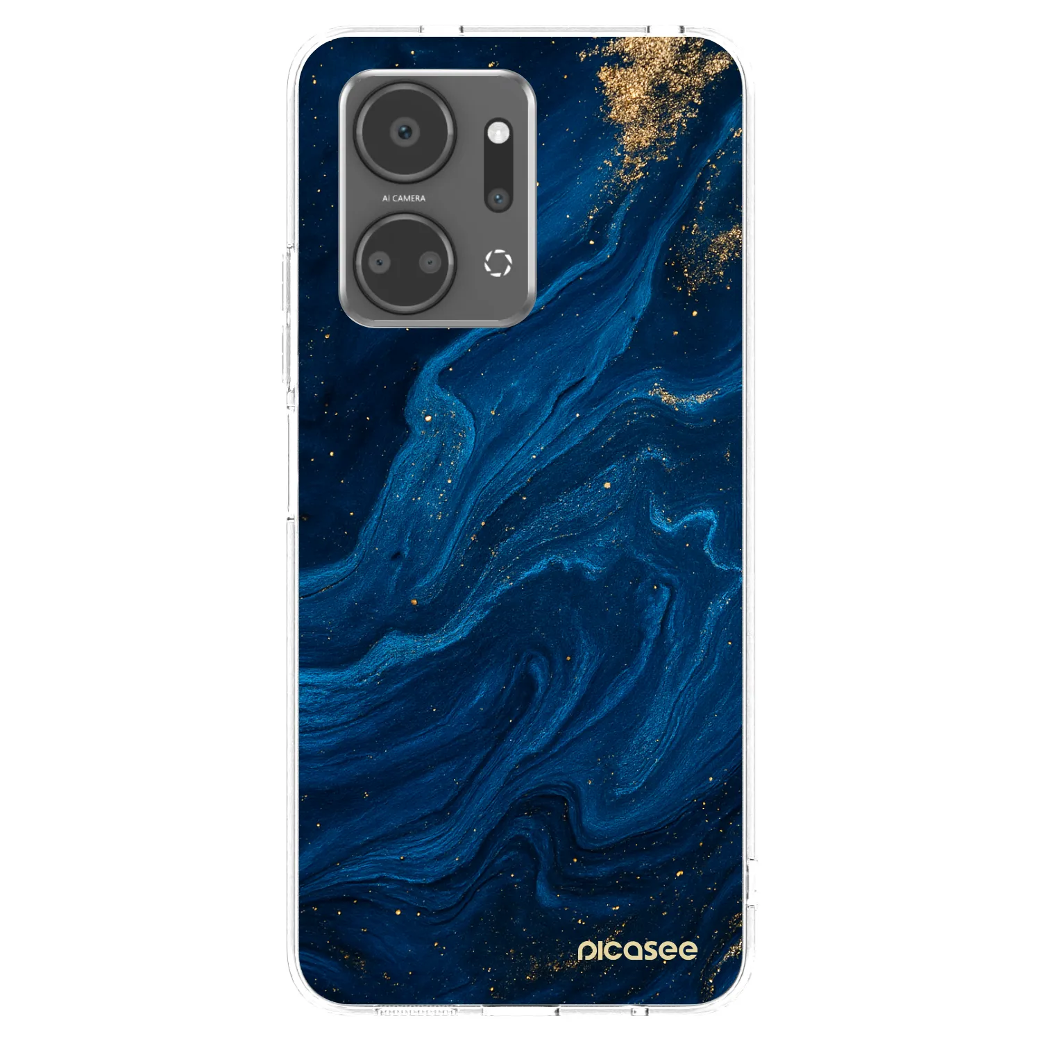 Picasee silikónový prehľadný obal pre Honor X7a - Blue