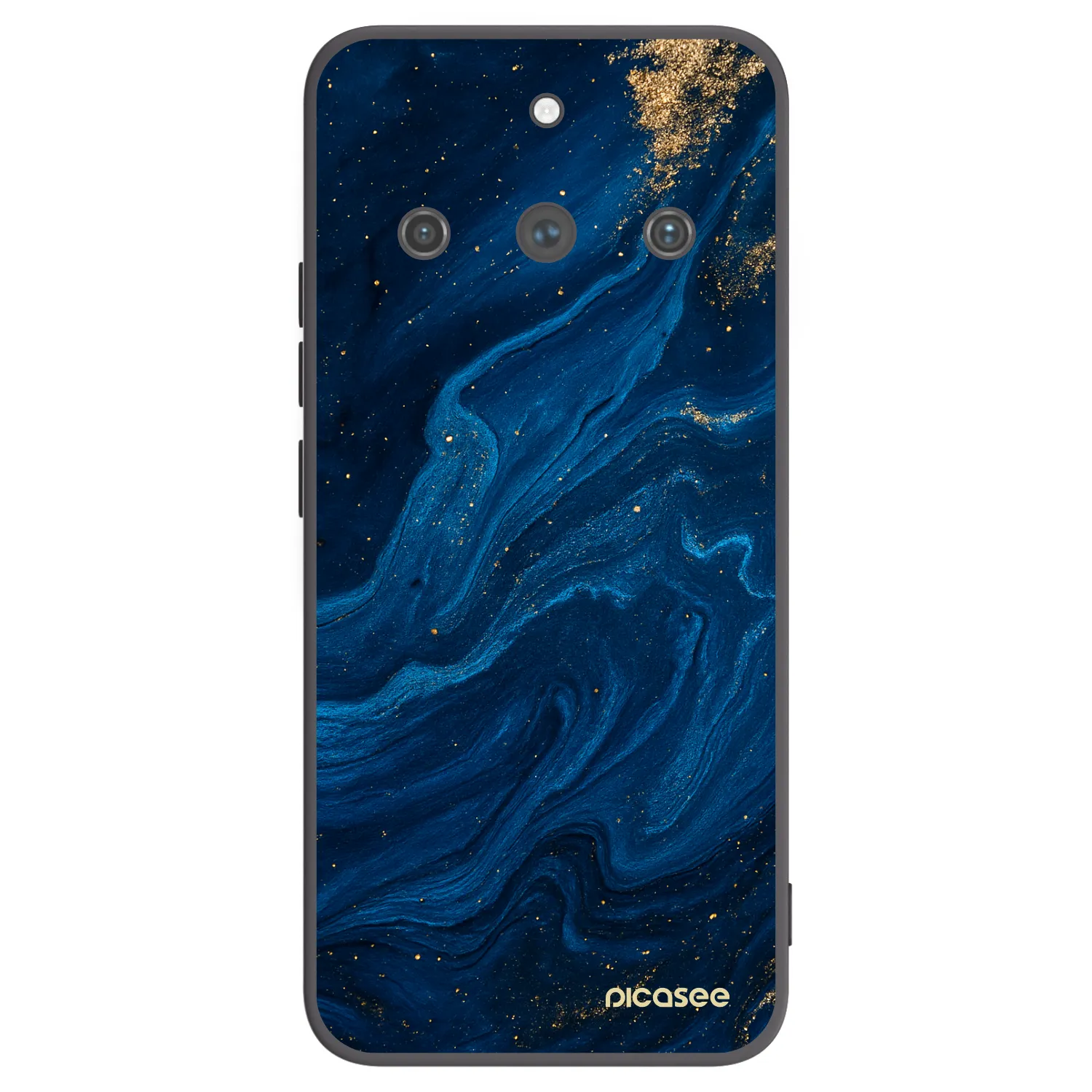 Picasee silikónový čierny obal pre Realme 11 Pro+ - Blue