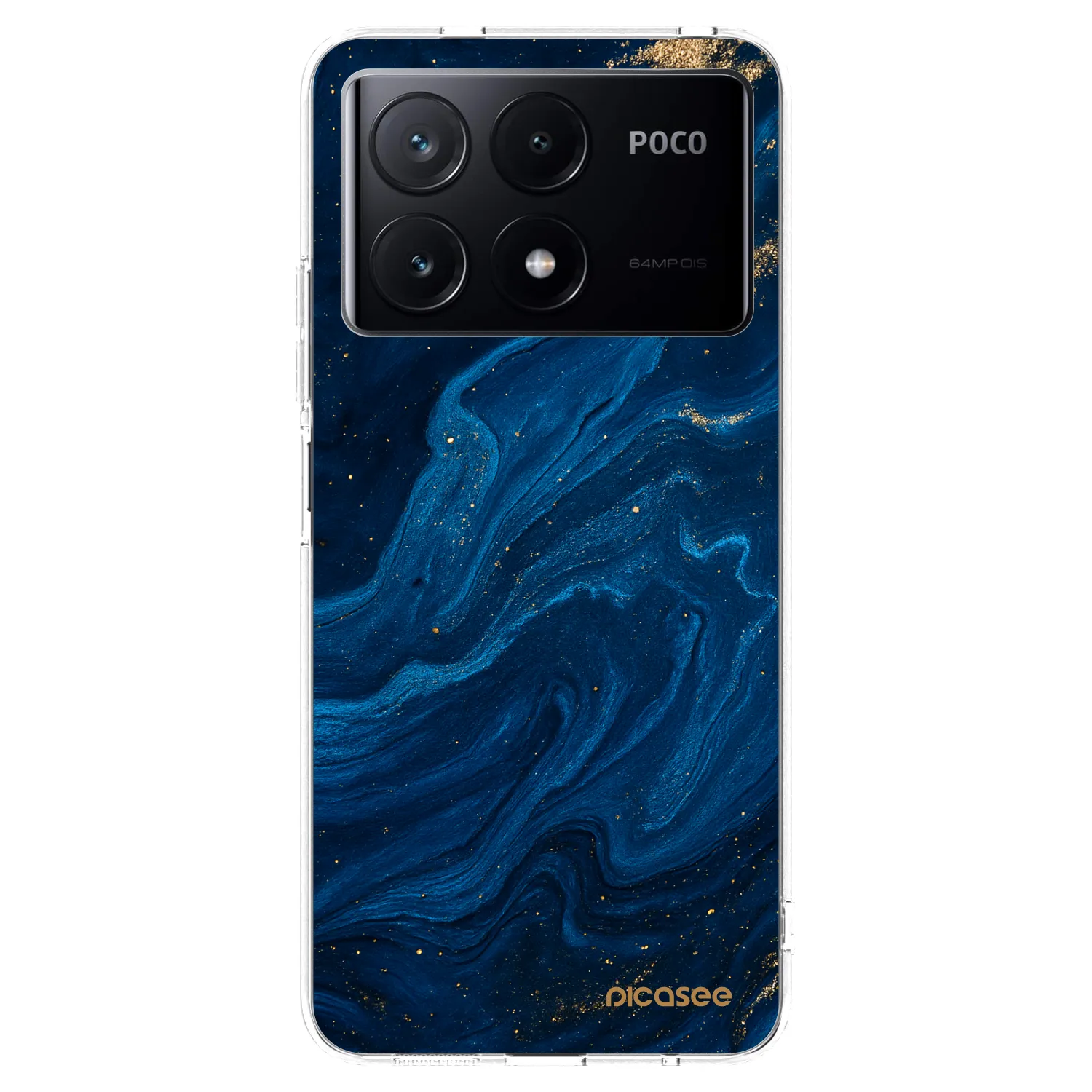 Picasee silikónový prehľadný obal pre Xiaomi Poco X6 Pro - Blue