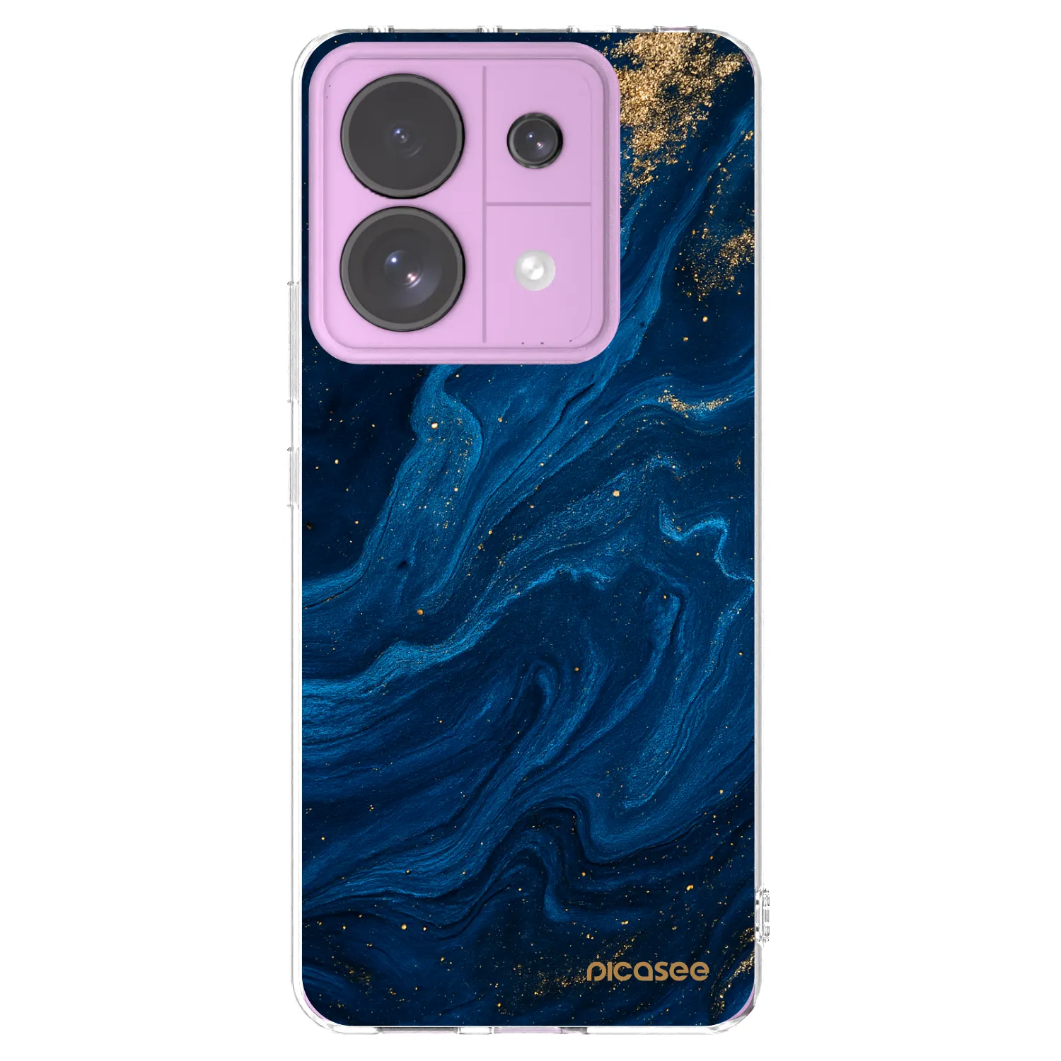 Picasee silikónový prehľadný obal pre Xiaomi Redmi Note 13 Pro 5G - Blue