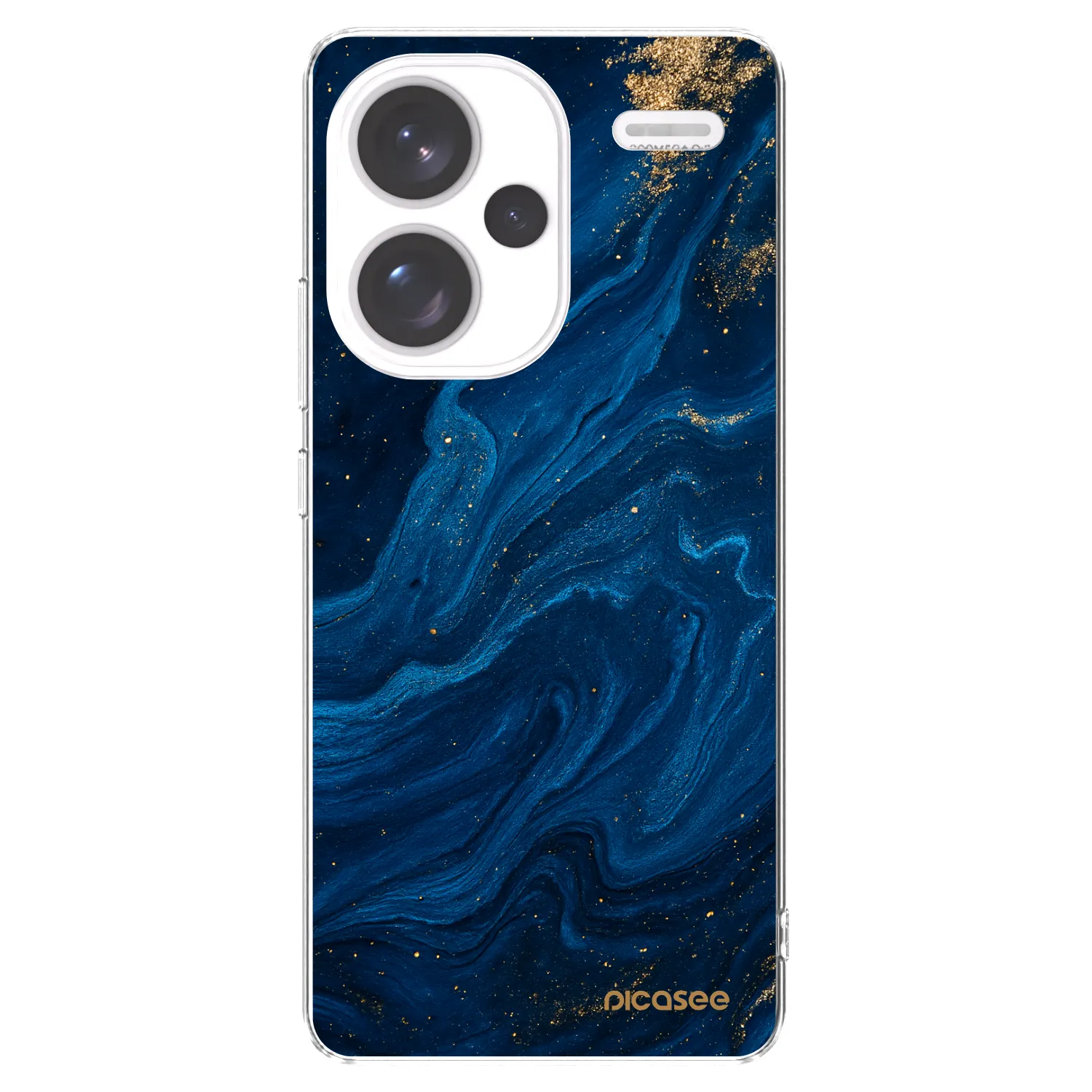 Picasee silikónový prehľadný obal pre Xiaomi Redmi Note 13 Pro+ 5G - Blue