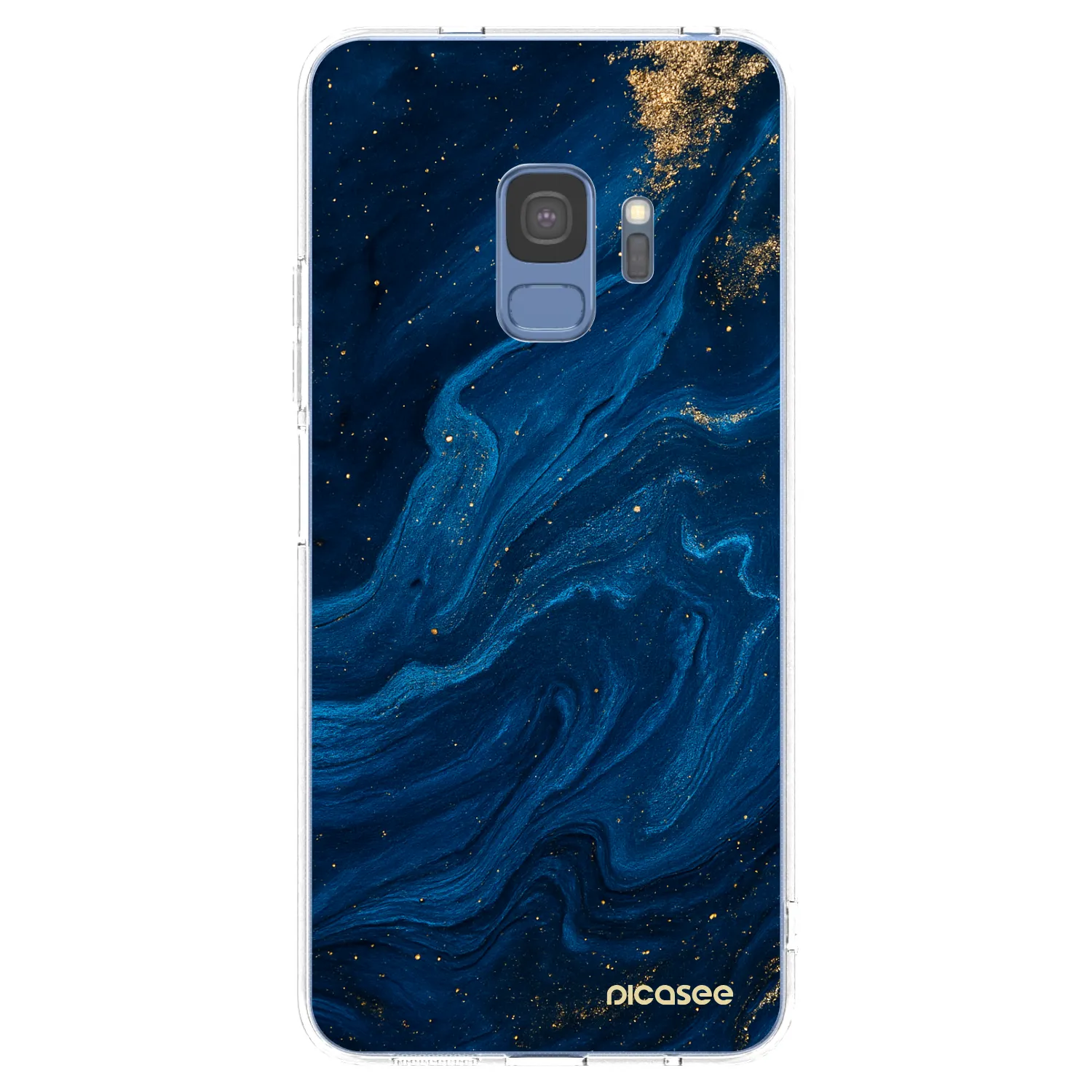 Picasee silikónový prehľadný obal pre Samsung Galaxy S9 G960F - Blue