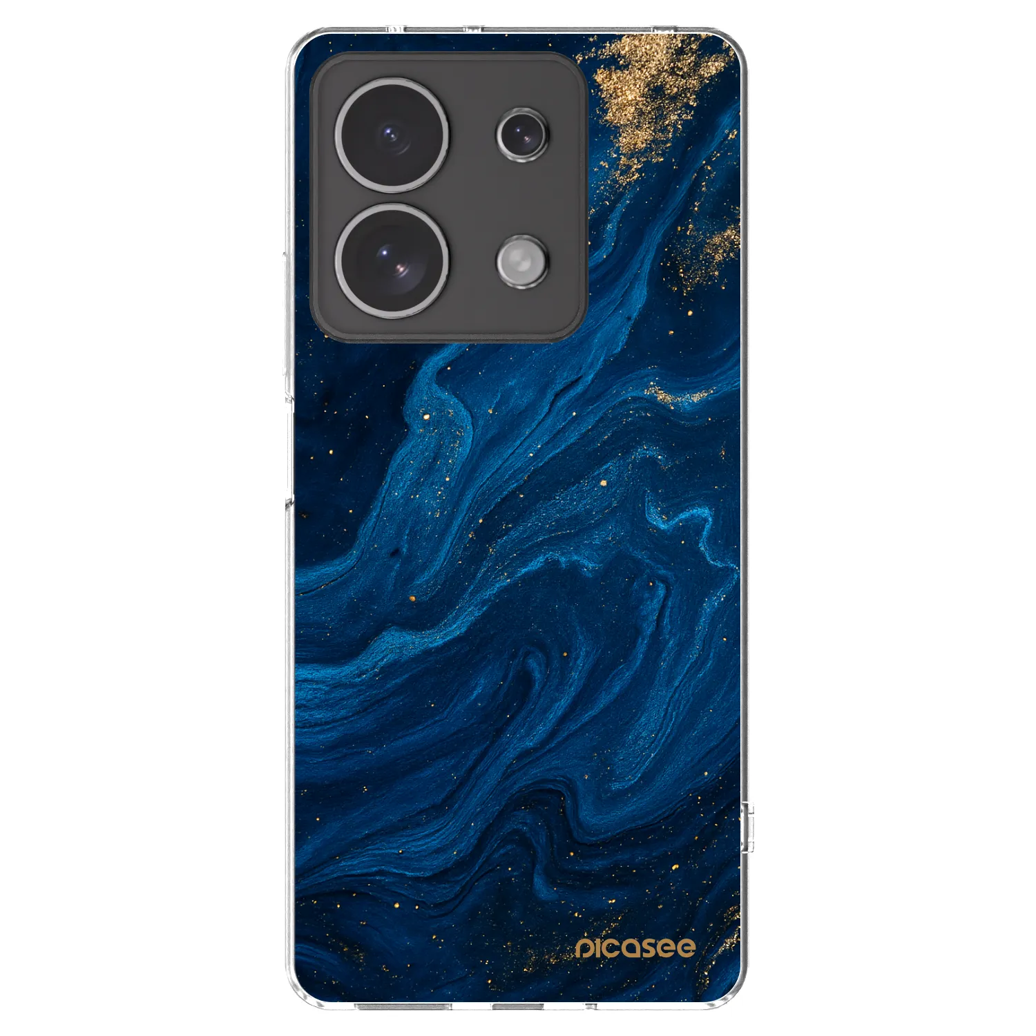 Picasee silikónový prehľadný obal pre Xiaomi Redmi Note 13 4G - Blue