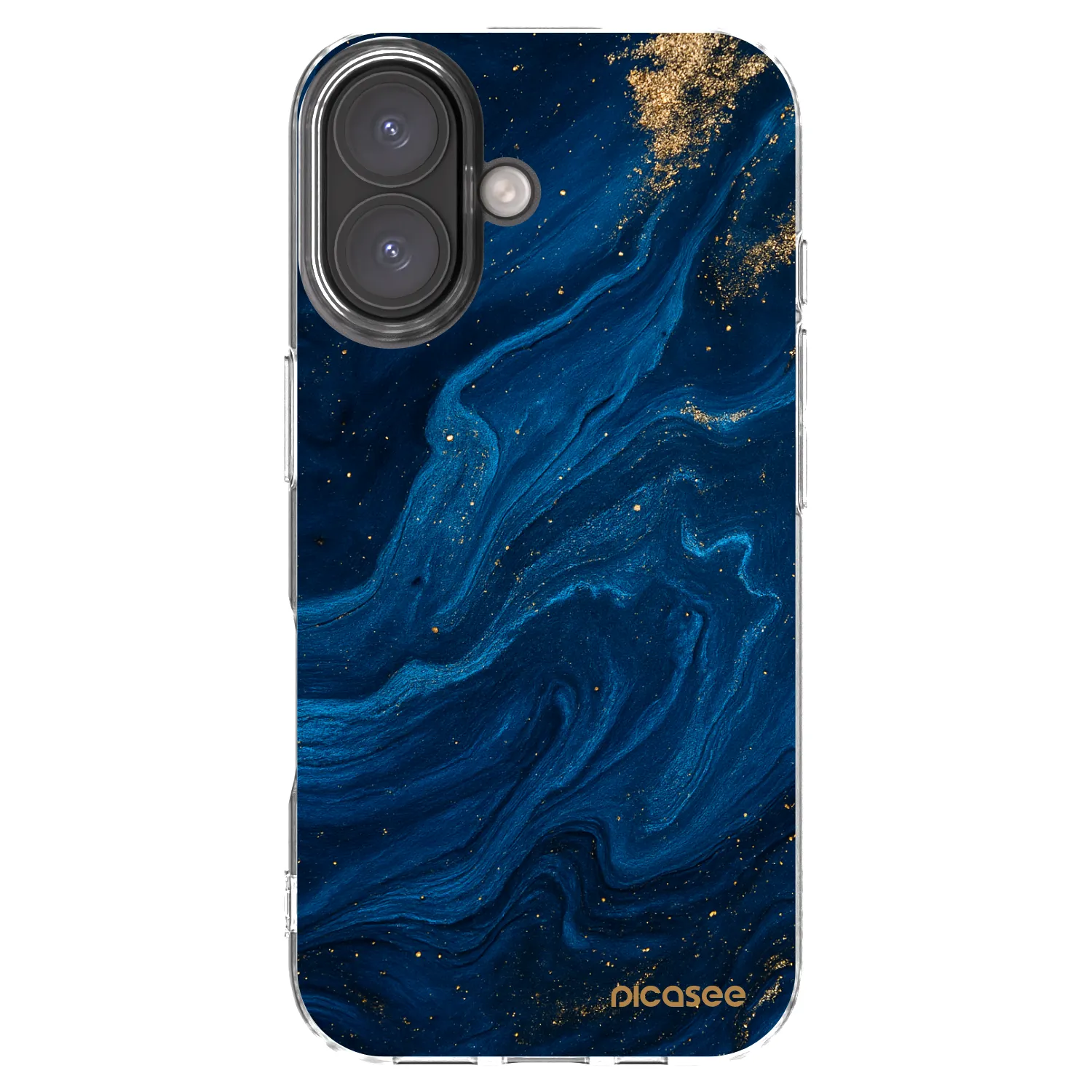 Silikónový prehľadný obal pre Apple iPhone 16 - Blue