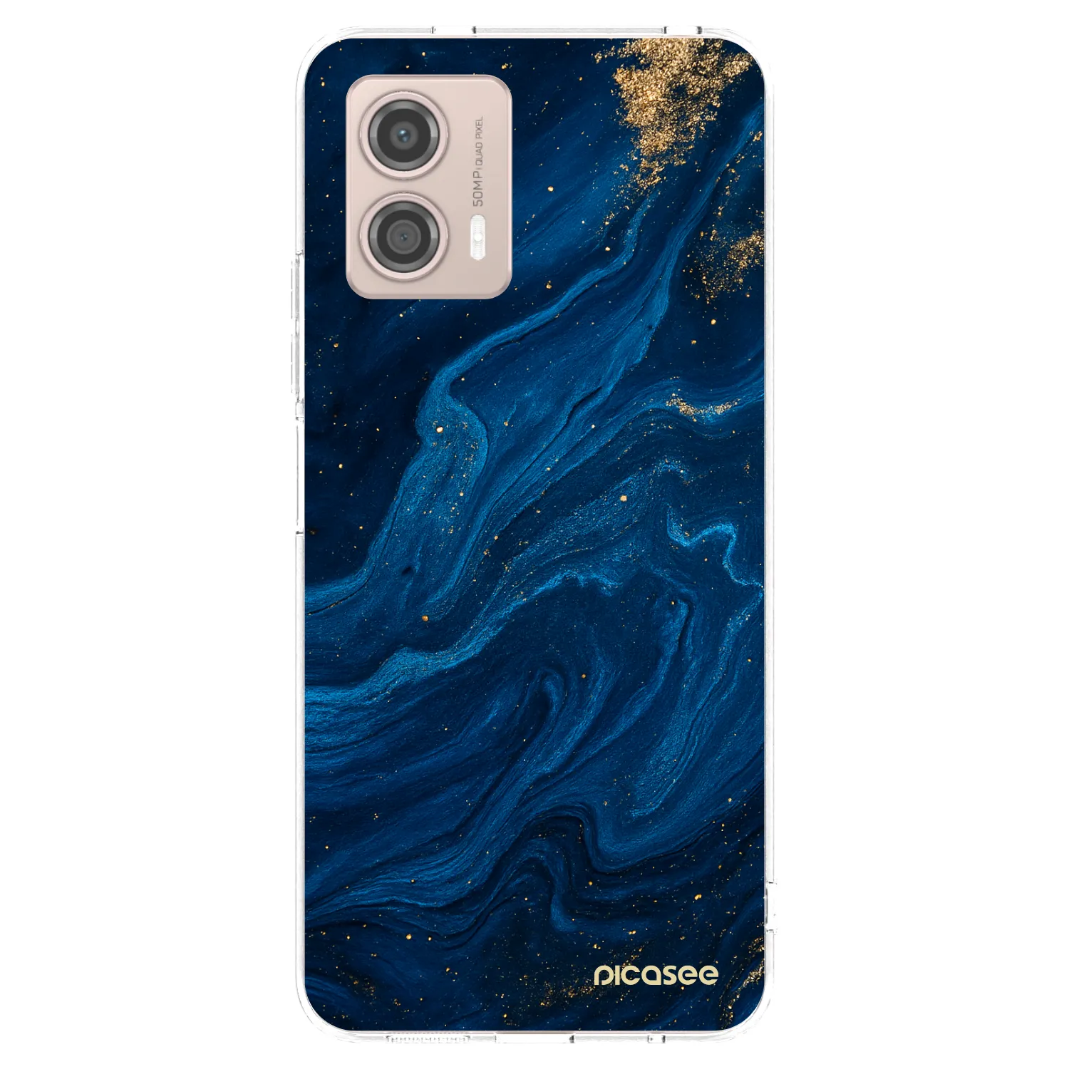 Silikónový prehľadný obal pre Motorola Moto G53 5G - Blue