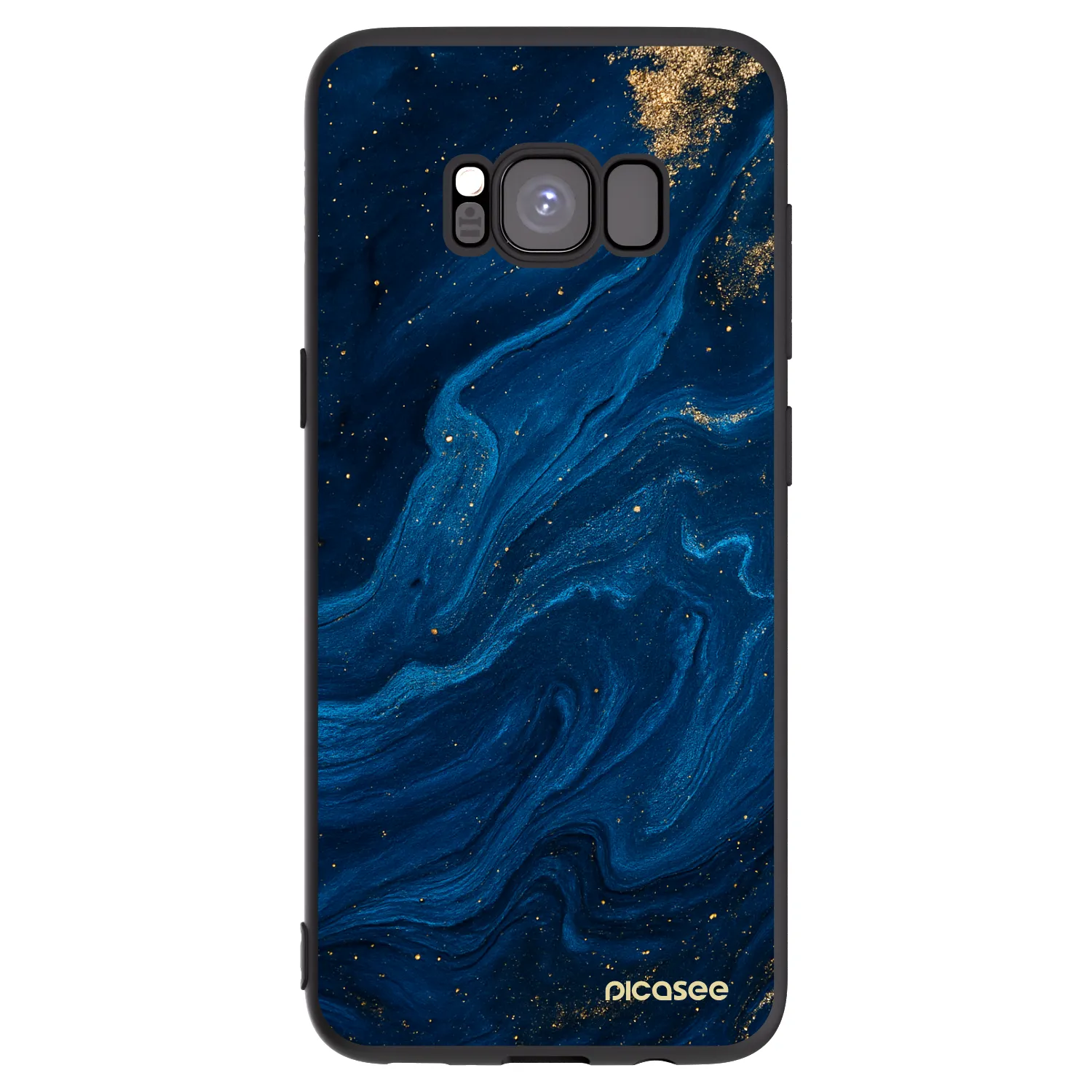 Picasee silikónový čierny obal pre Samsung Galaxy S8 G950F - Blue