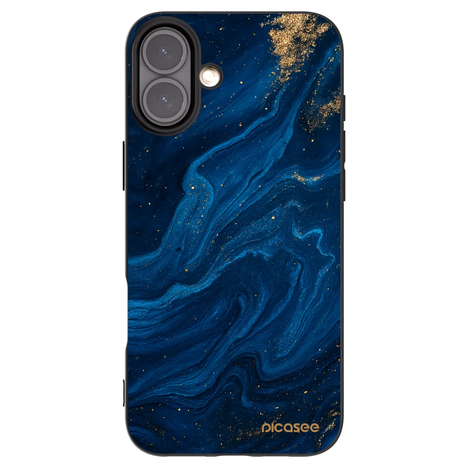 Picasee silikónový čierny obal pre Apple iPhone 16 Plus - Blue