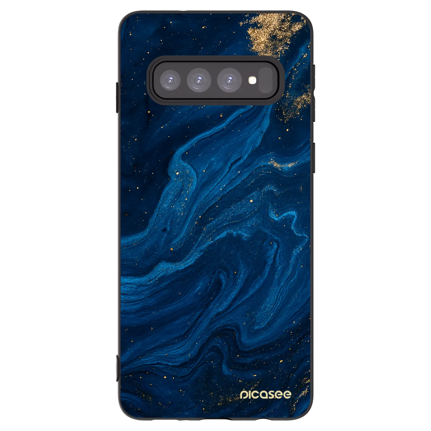 Picasee silikónový čierny obal pre Samsung Galaxy S10 G973 - Blue