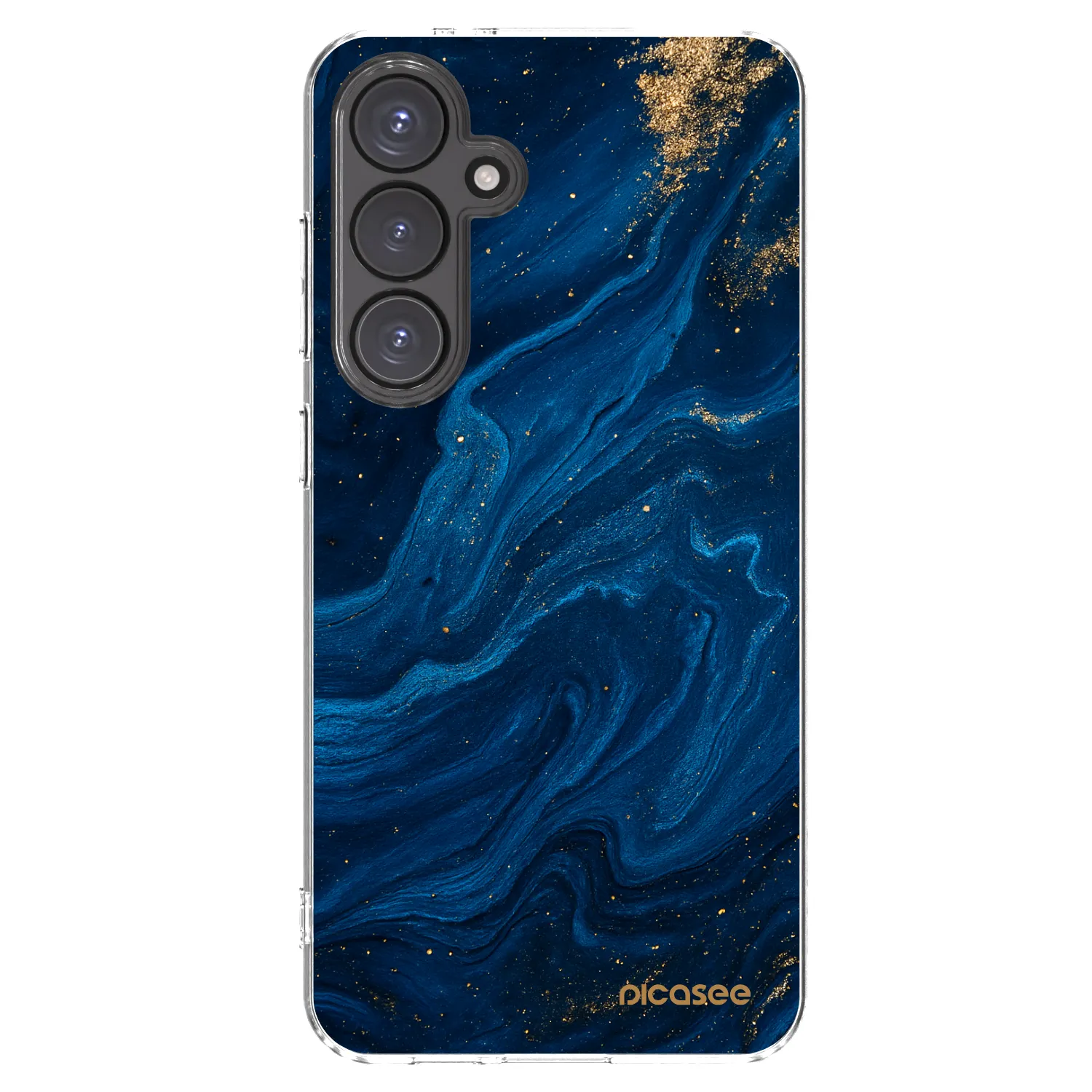 Picasee silikónový prehľadný obal pre Samsung Galaxy S24 FE S721B - Blue