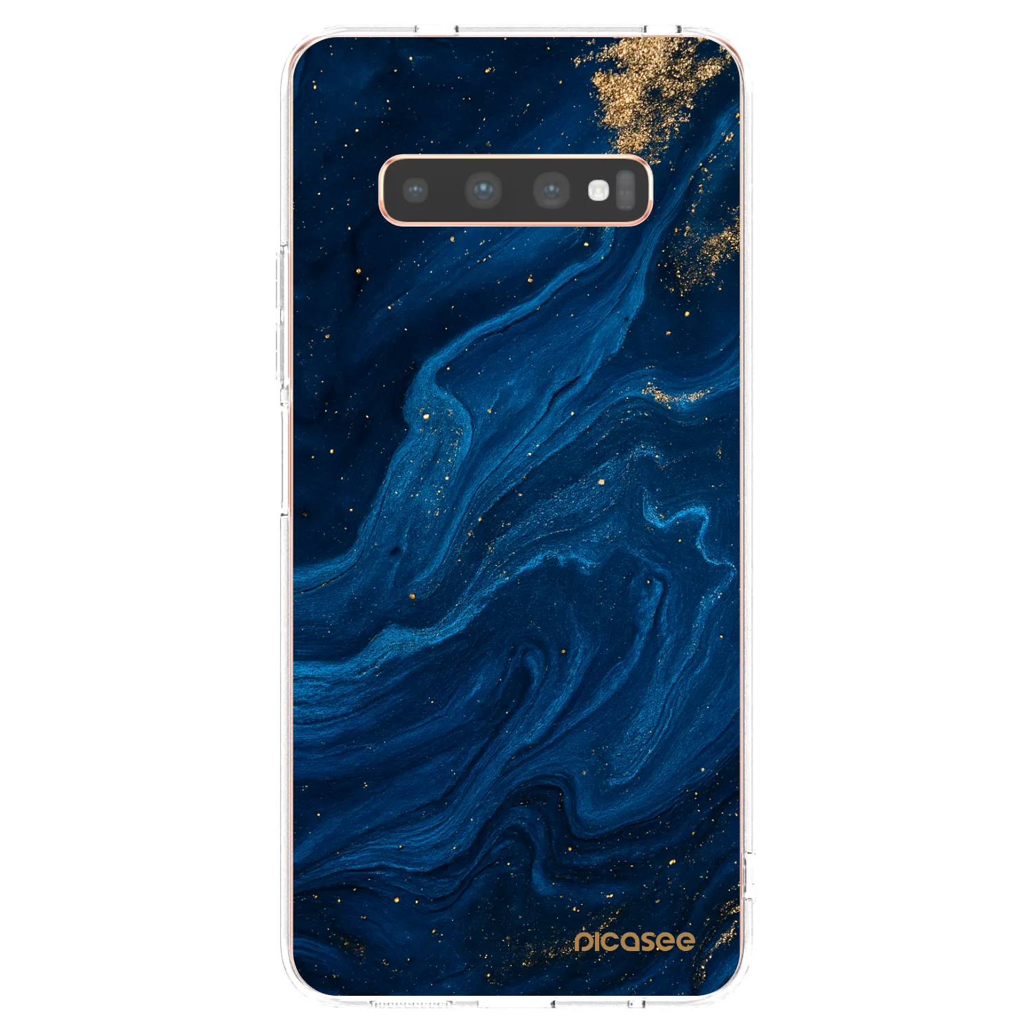 Picasee silikónový prehľadný obal pre Samsung Galaxy S10 Plus G975 - Blue