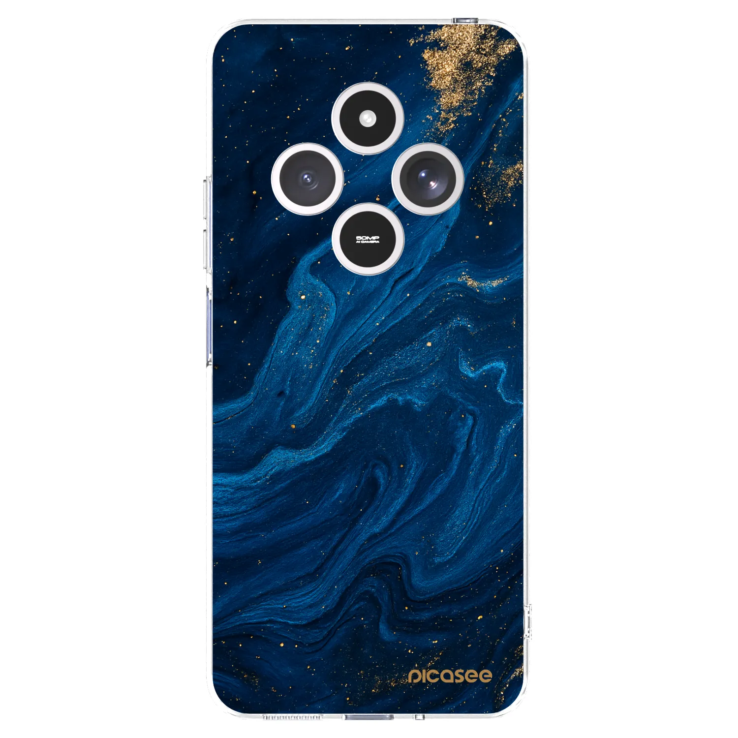 Picasee silikónový prehľadný obal pre Xiaomi Redmi 14C - Blue