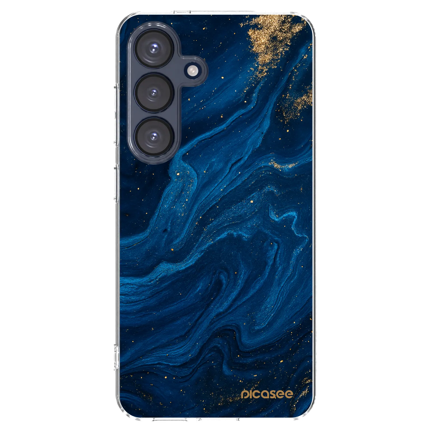 Picasee silikónový prehľadný obal pre Samsung Galaxy S25 5G - Blue