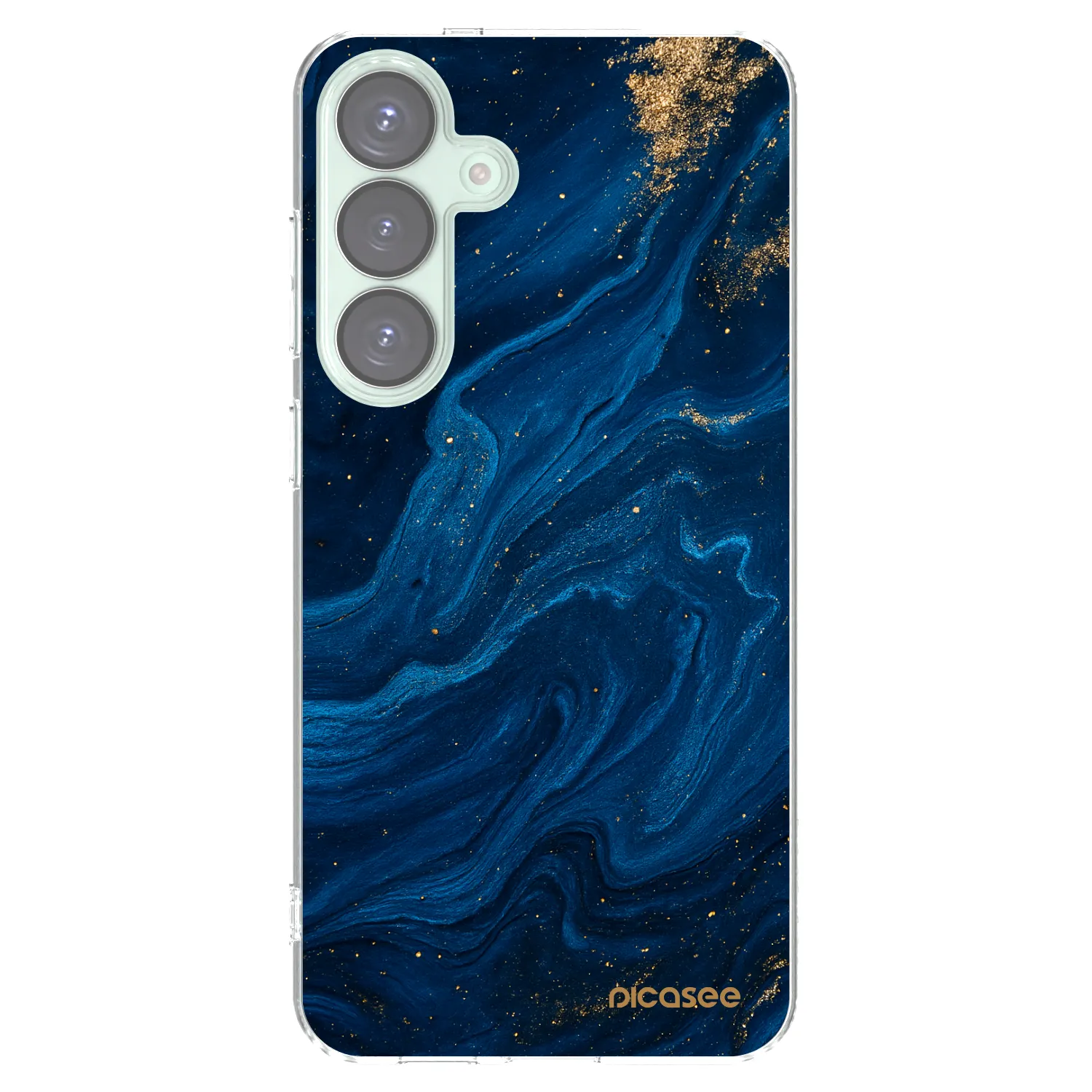 Picasee silikónový prehľadný obal pre Samsung Galaxy S25+ 5G - Blue