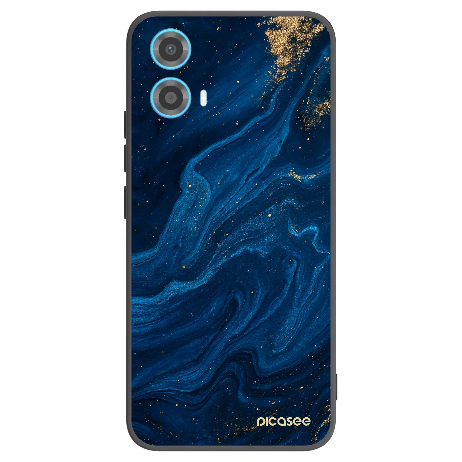 Picasee silikónový čierny obal pre Motorola Moto G34 5G - Blue