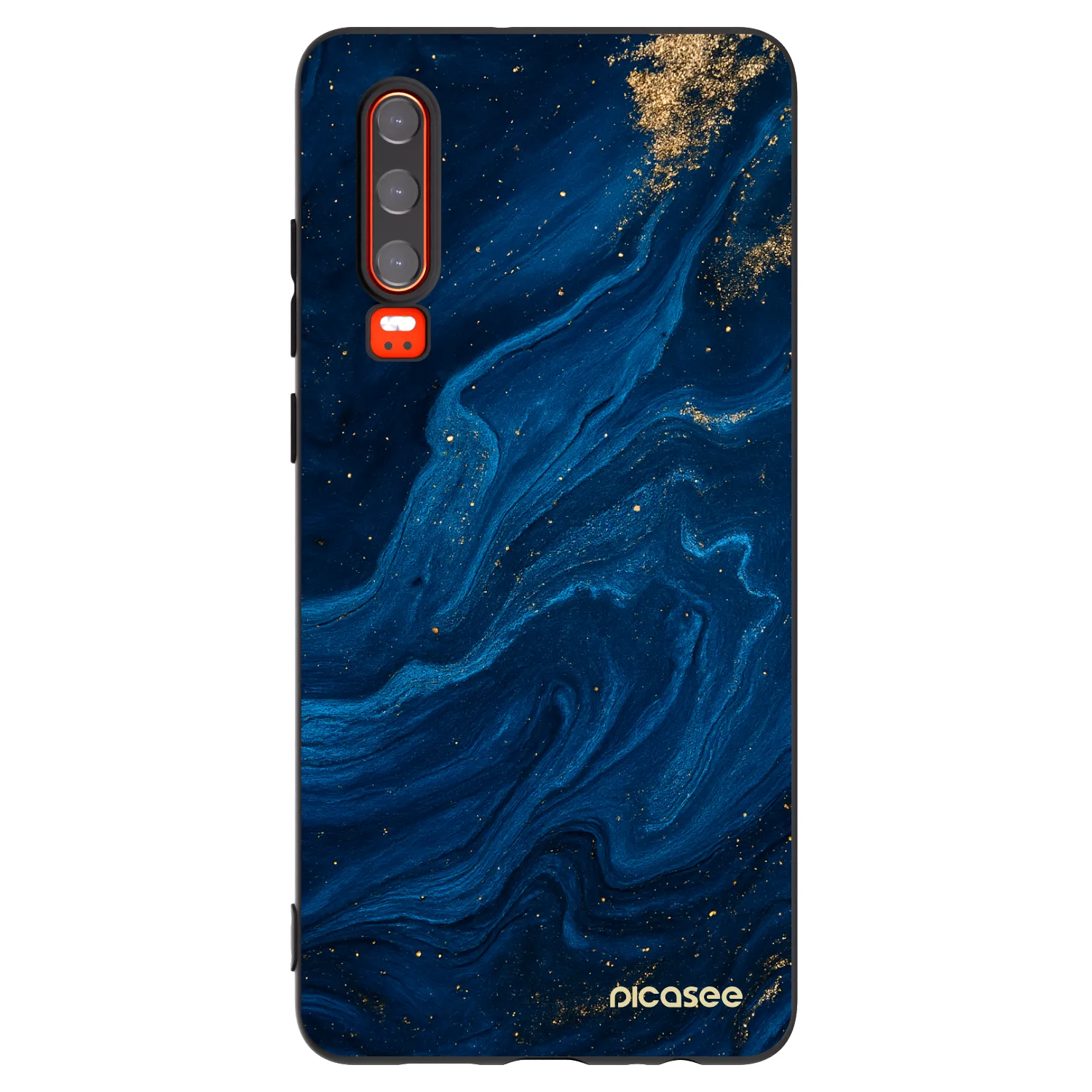 Picasee silikónový čierny obal pre Huawei P30 - Blue