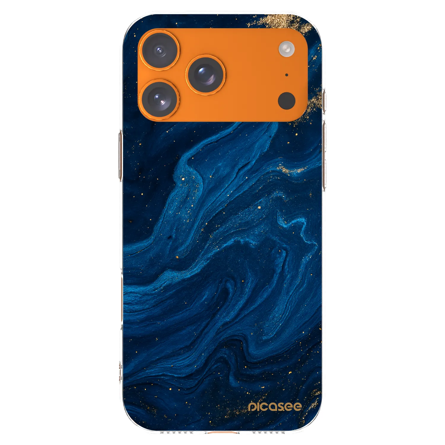 Picasee silikónový prehľadný obal pre Apple iPhone 17 Pro Max - Blue