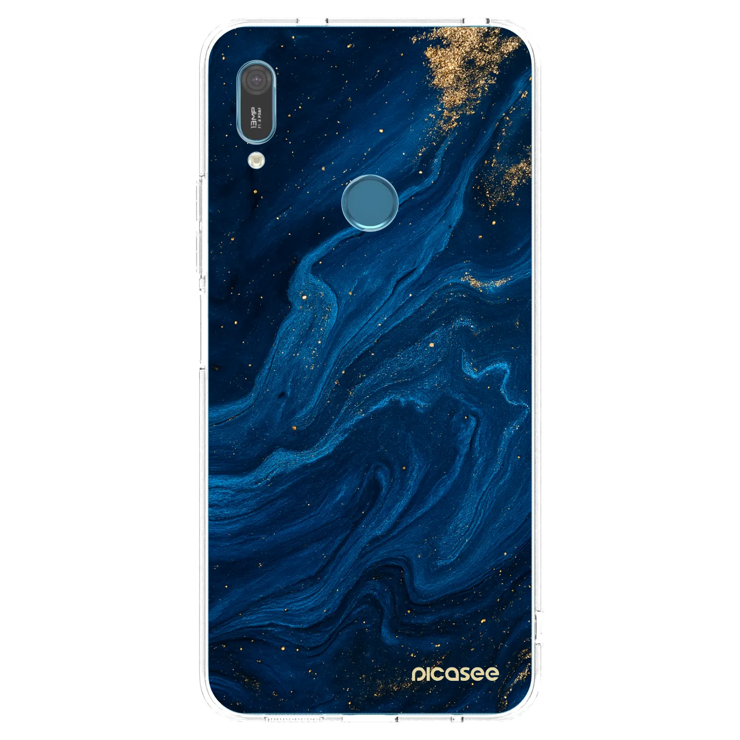 Picasee silikónový prehľadný obal pre Huawei Y6 2019 - Blue