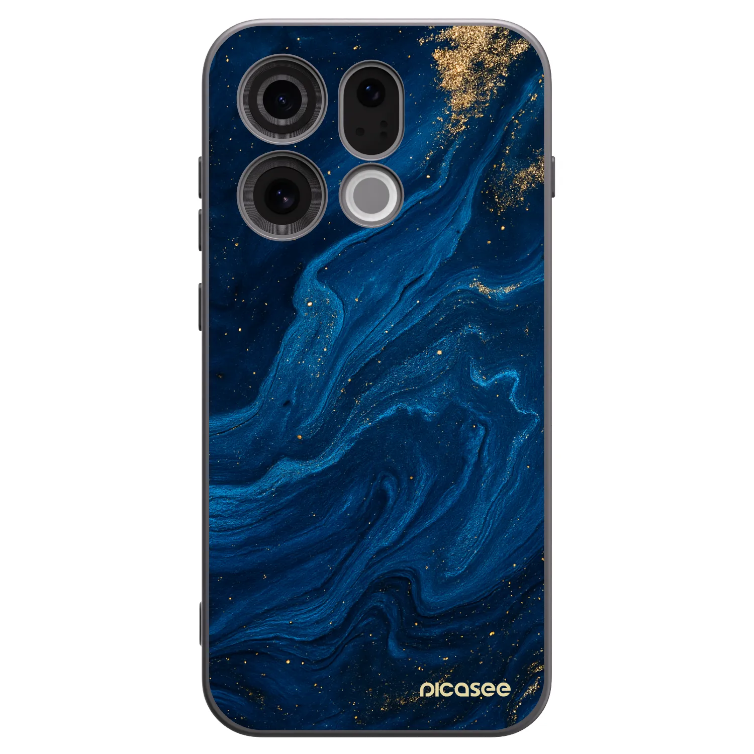 Picasee silikónový čierny obal pre OPPO Find X9 - Blue
