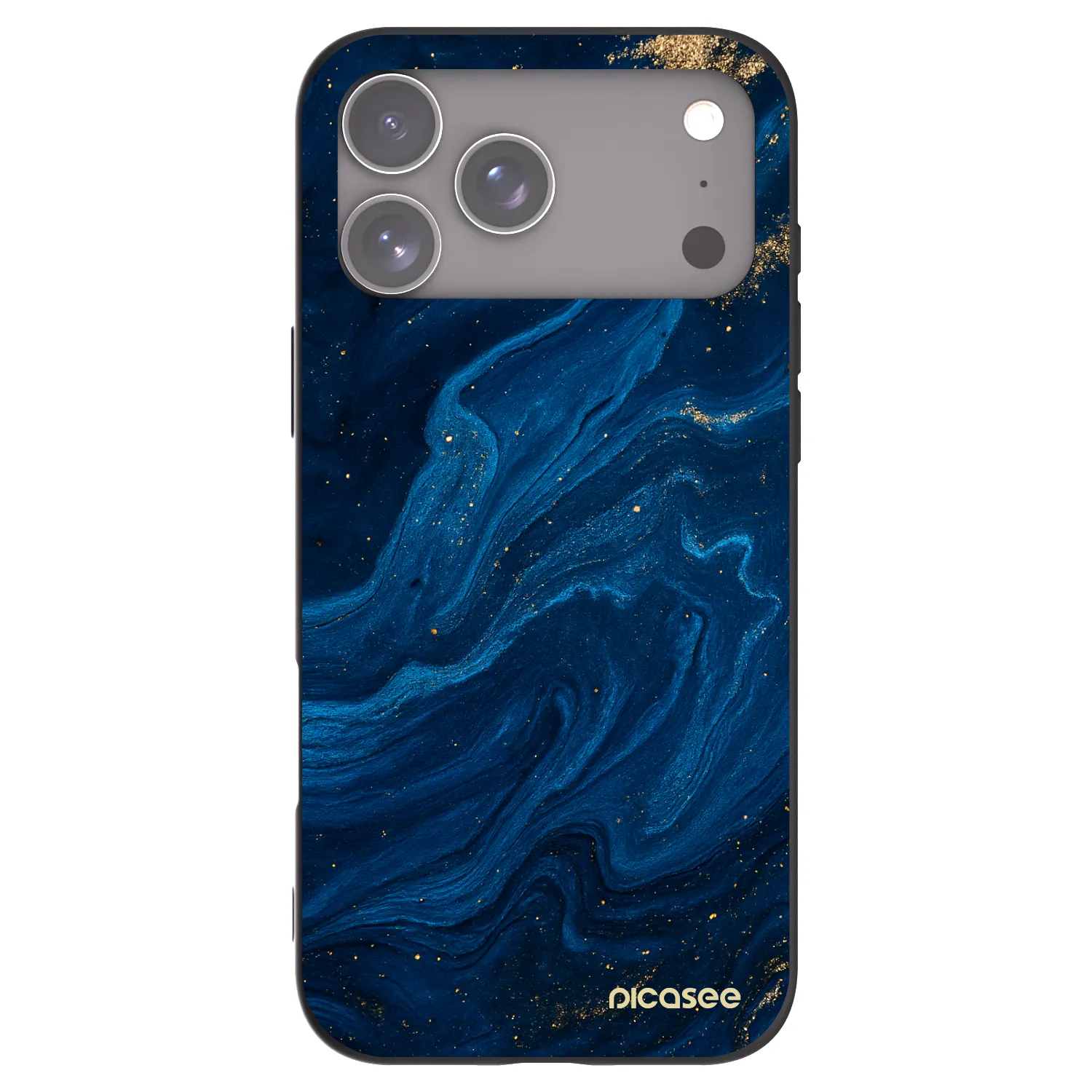 Picasee silikónový čierny obal pre Apple iPhone 18 Pro Max - Blue