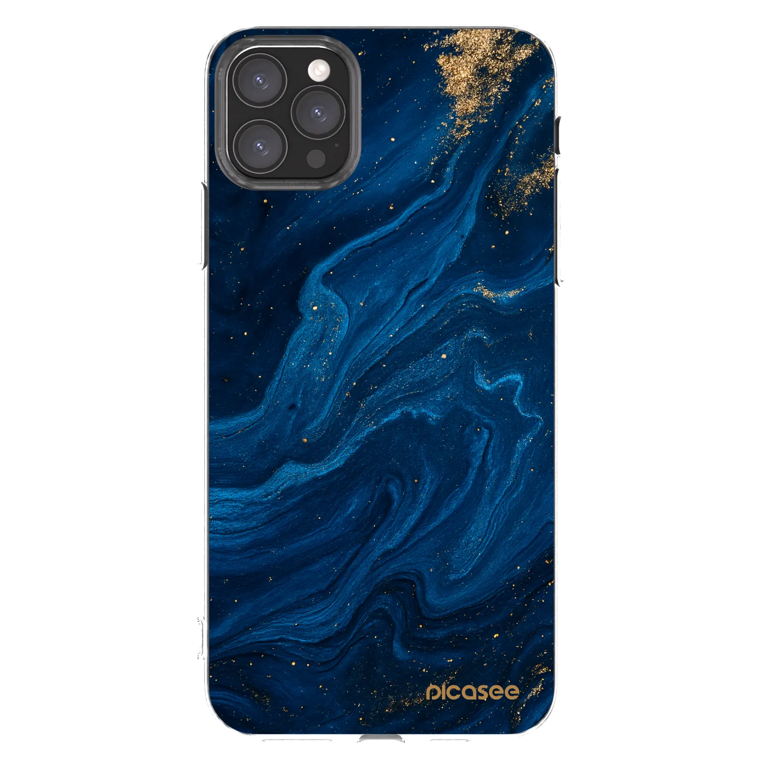 Picasee silikónový prehľadný obal pre Apple iPhone 11 Pro Max - Blue