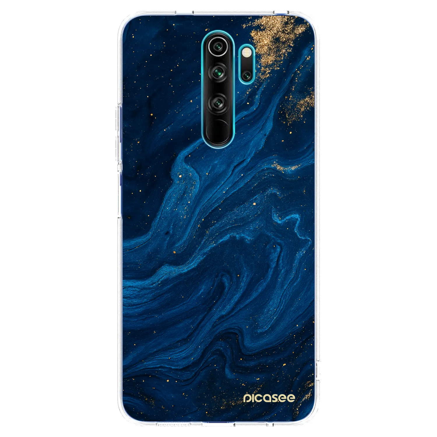 Picasee silikónový prehľadný obal pre Xiaomi Redmi Note 8 Pro - Blue