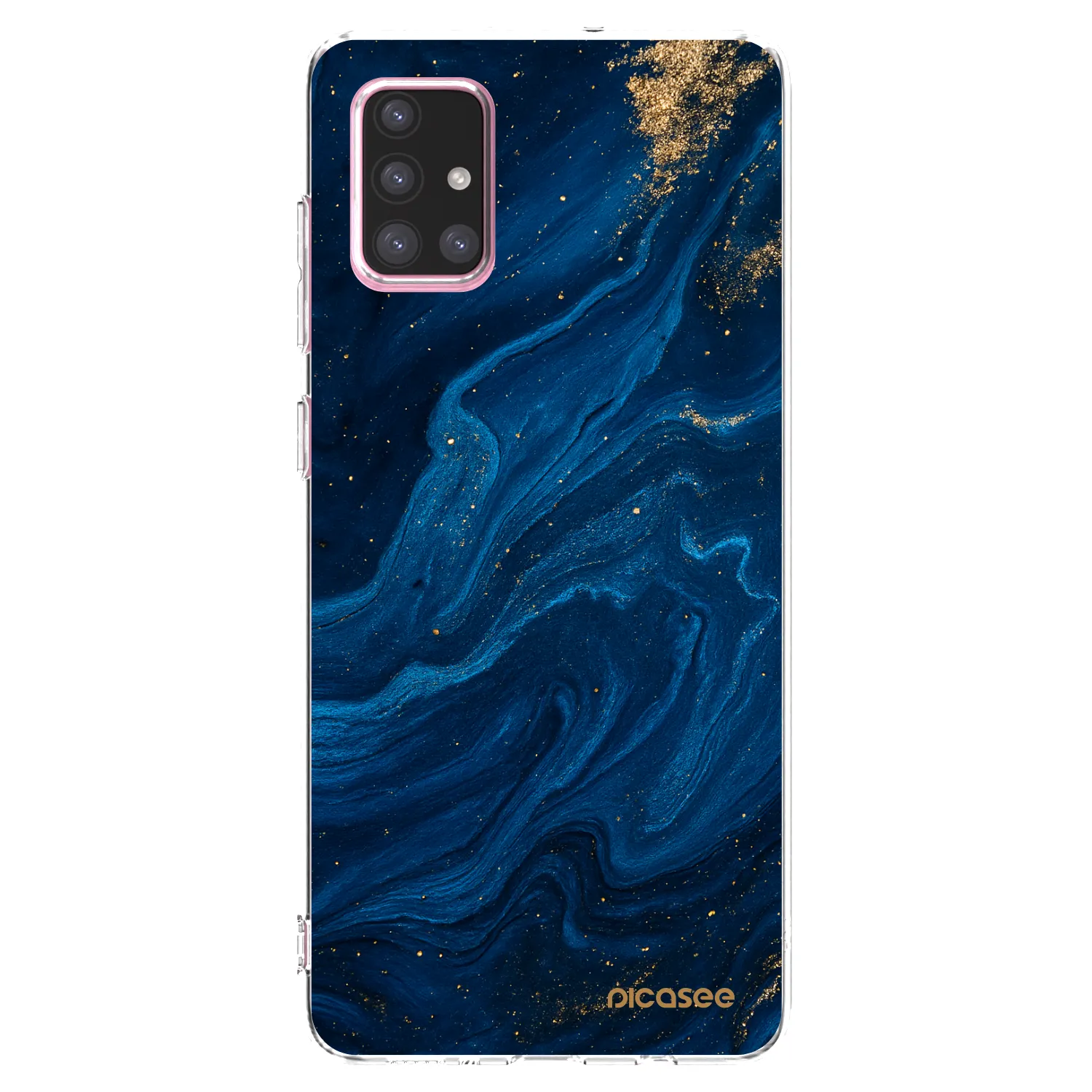 Picasee silikónový prehľadný obal pre Samsung Galaxy A71 A715F - Blue