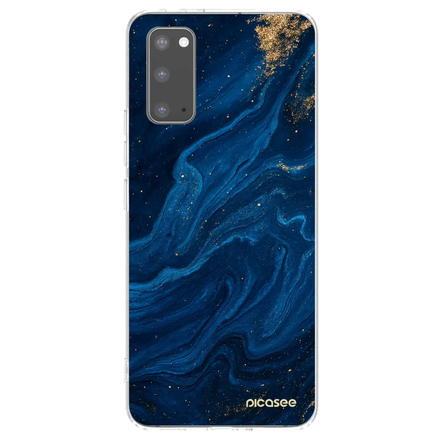 Picasee silikónový prehľadný obal pre Samsung Galaxy S20 G980F - Blue