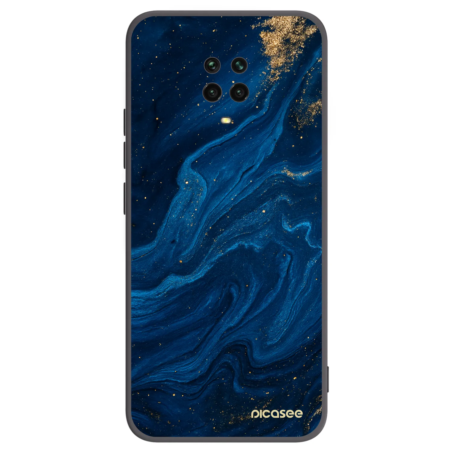 Picasee silikónový čierny obal pre Xiaomi Redmi Note 9 Pro - Blue