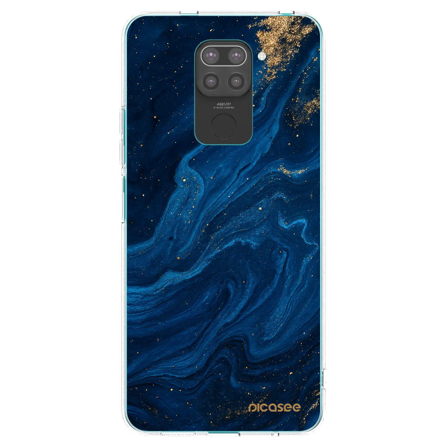 Picasee silikónový čierny obal pre Xiaomi Redmi Note 9 - Blue