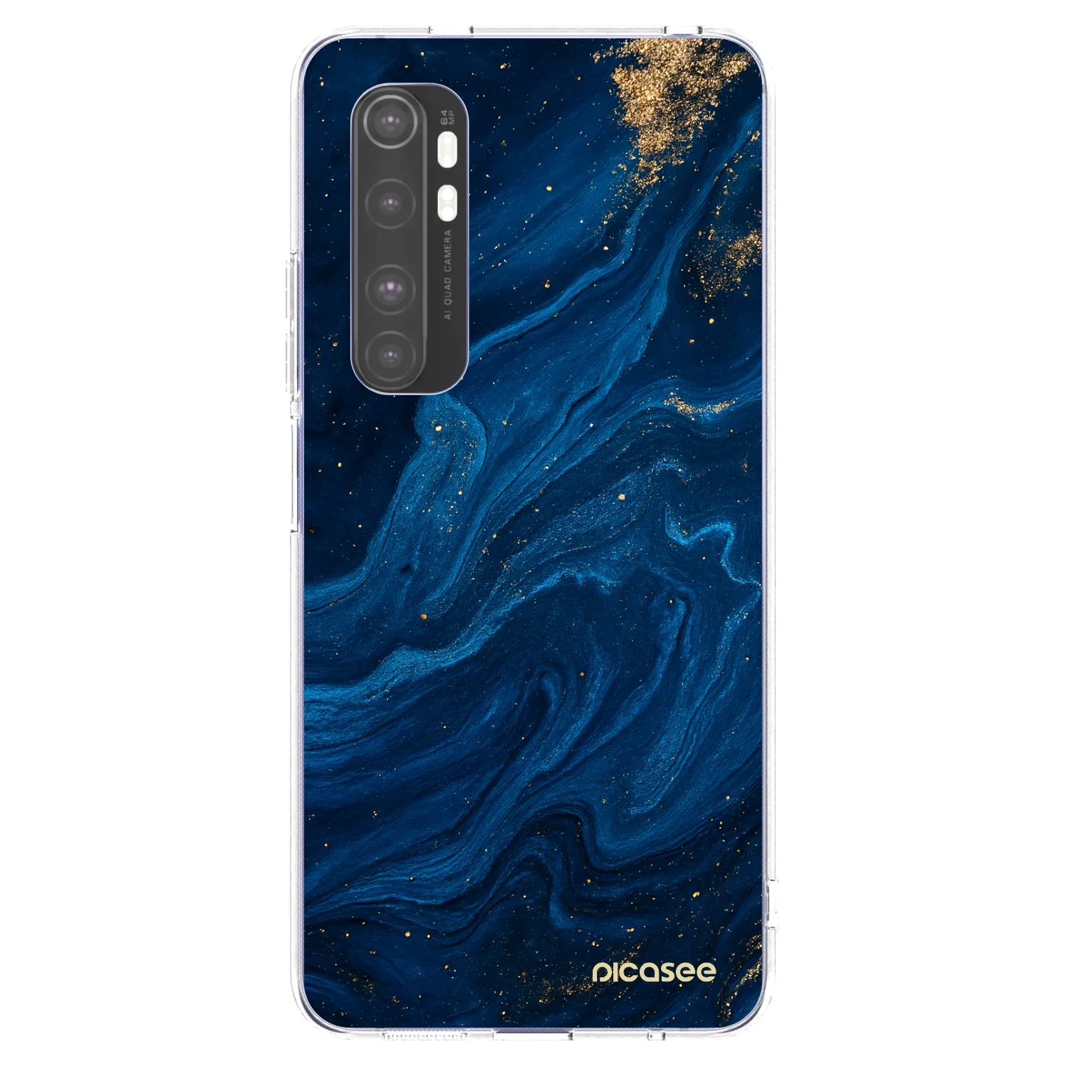 Picasee silikónový prehľadný obal pre Xiaomi Mi Note 10 Lite - Blue