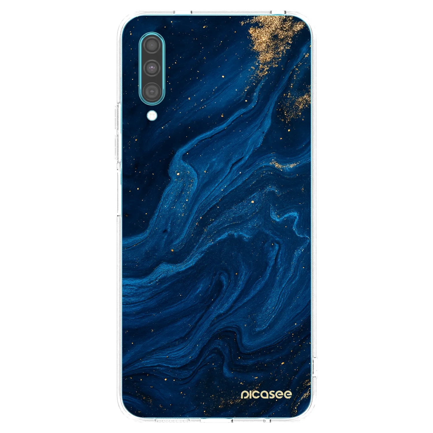 Picasee silikónový prehľadný obal pre Samsung Galaxy A30s A307F - Blue