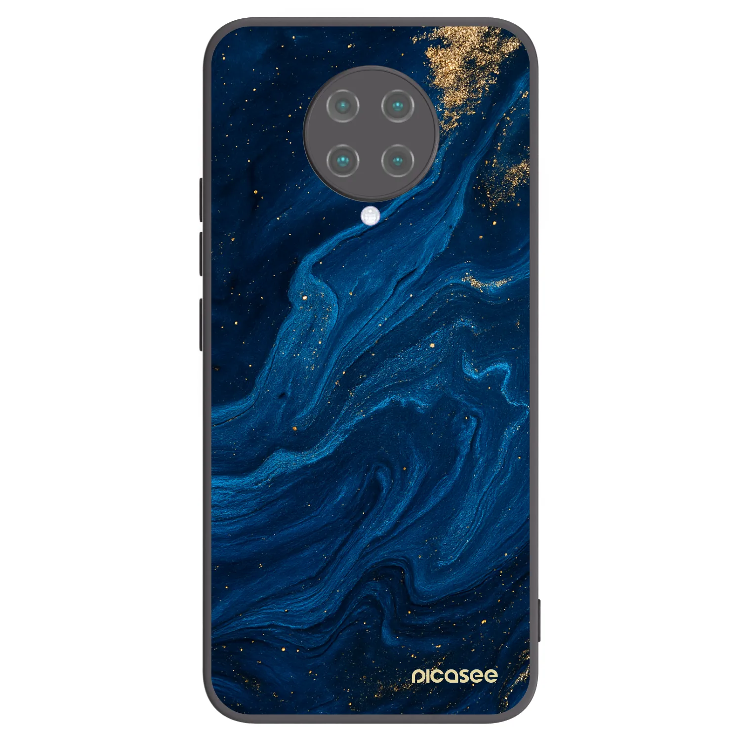 Picasee silikónový čierny obal pre Xiaomi Poco F2 Pro - Blue