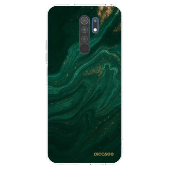 Picasee silikónový prehľadný obal pre Xiaomi Redmi 9 - Green