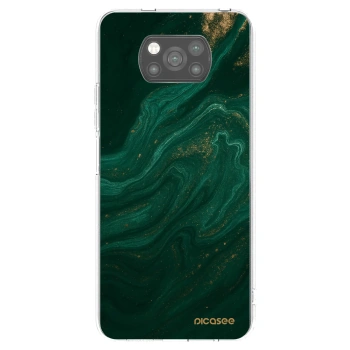 Picasee silikónový čierny obal pre Xiaomi Poco X3 - Green