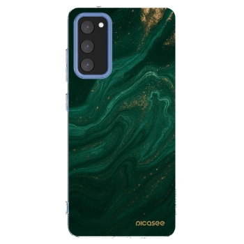 Picasee silikónový prehľadný obal pre Samsung Galaxy S20 FE - Green