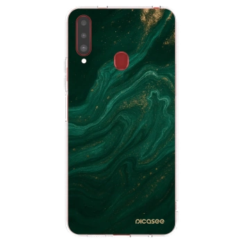 Picasee silikónový prehľadný obal pre Samsung Galaxy A20s - Green