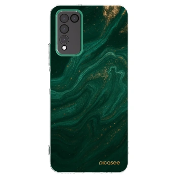 Picasee silikónový prehľadný obal pre Honor 10X Lite - Green