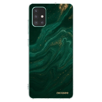 Picasee silikónový prehľadný obal pre Samsung Galaxy M51 M515F - Green
