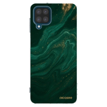 Picasee silikónový prehľadný obal pre Samsung Galaxy A12 A125F - Green