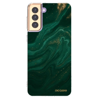 Picasee silikónový prehľadný obal pre Samsung Galaxy S21+ 5G G996F - Green