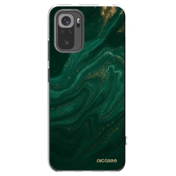 Picasee silikónový prehľadný obal pre Xiaomi Redmi Note 10 - Green