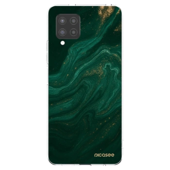 Picasee silikónový prehľadný obal pre Samsung Galaxy A42 A426B - Green