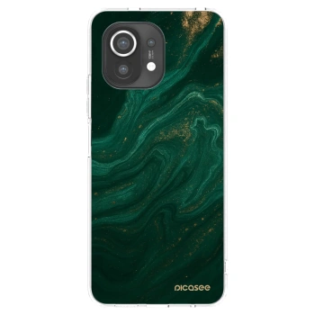Picasee silikónový prehľadný obal pre Xiaomi Mi 11 - Green