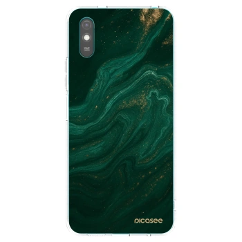 Picasee silikónový prehľadný obal pre Xiaomi Redmi 9AT - Green