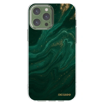 Picasee silikónový prehľadný obal pre Apple iPhone 13 Pro Max - Green